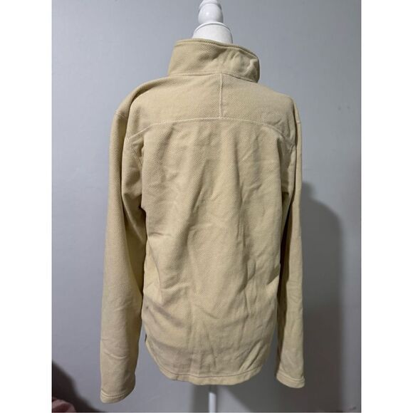 The North Face Glacier 100 beige hiking fleece 1/4 zip pullover sweater - Picture 6 of 10